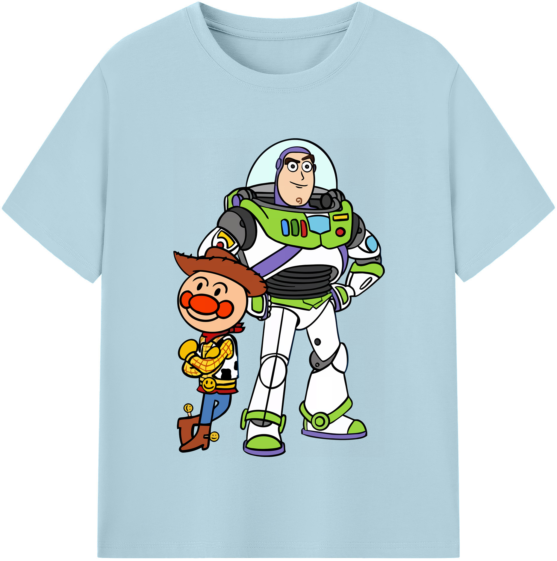 （画像用） アンパンマン Anpanman 綿100％半袖Tシャツ（フロントプリント）